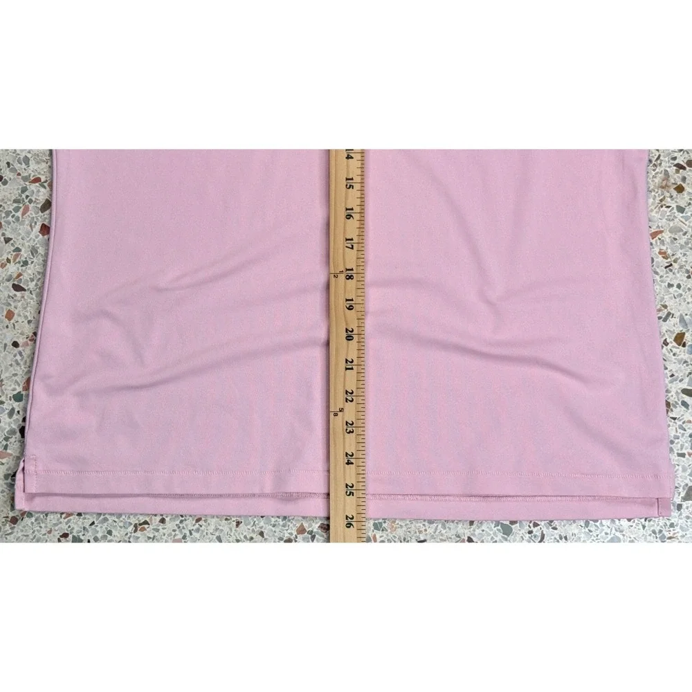 G/Fore Men's Pink Embroidered Skull & Golf Tees Short Sleeve Polo Shirt Size S - Picture 5 of 8